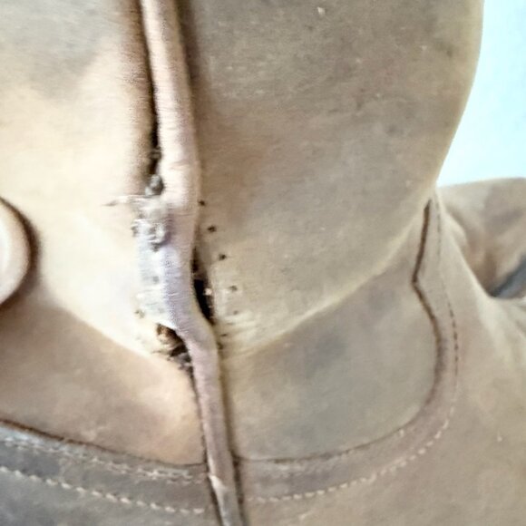 Lane PLAIN JANE Midi Boots Womens Cowboy 8 Western Brown Leather Short Ankle - Picture 3 of 12